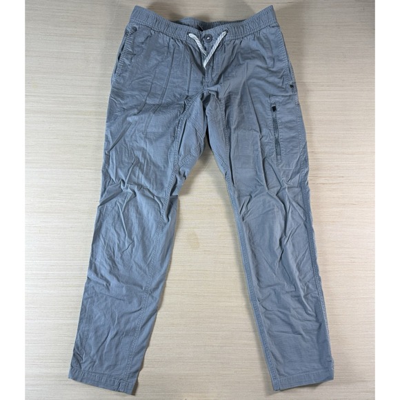 Vuori Ripstop Pants Men's Medium Drawstring Elastic Waist Zip Pocket Gray - Picture 1 of 7